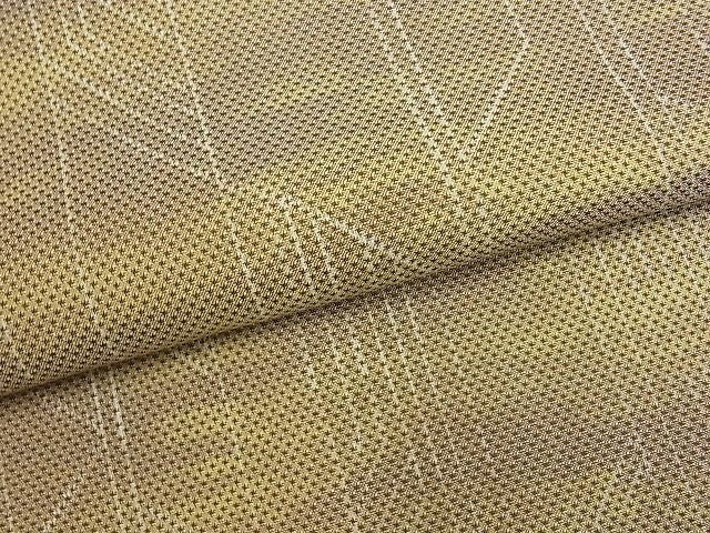 平和屋着物■お召 幾何学間道 逸品 du0746