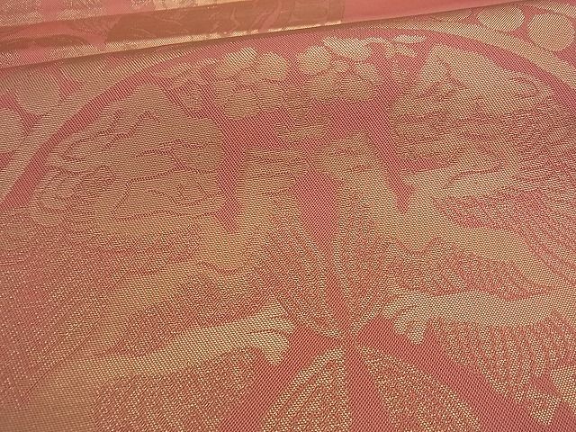 平和屋着物■六通柄 本袋帯 幻獣文 金糸 逸品 du0814