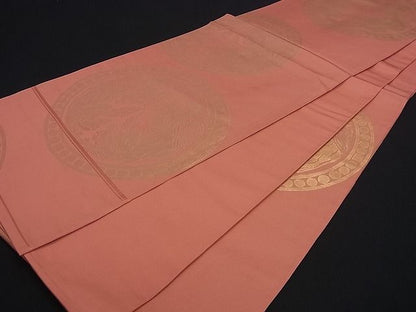 平和屋着物■六通柄 本袋帯 幻獣文 金糸 逸品 du0814