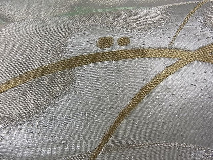平和屋着物■六通柄袋帯 雪芝文 金銀糸 逸品 du1276