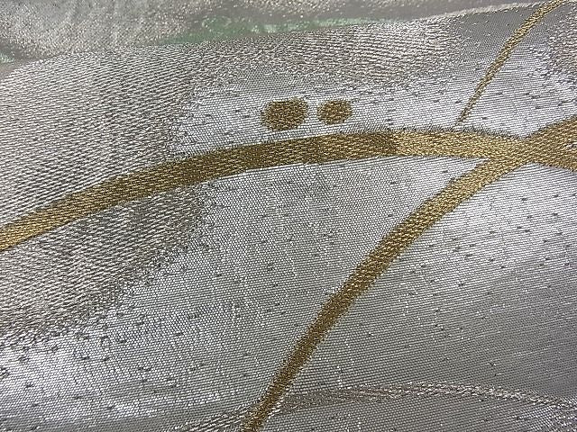 平和屋着物■六通柄袋帯 雪芝文 金銀糸 逸品 du1276