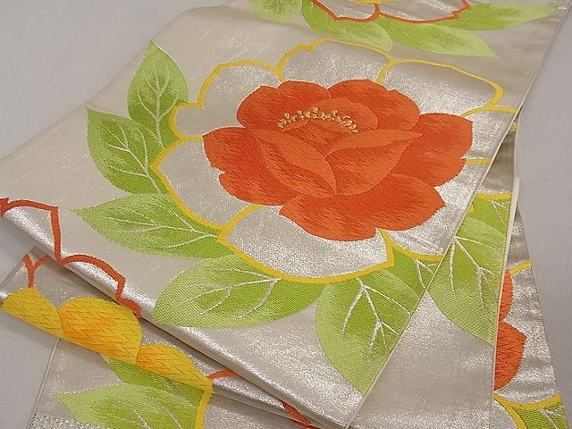平和屋着物■六通柄袋帯 唐織 舞花文 金銀糸 逸品 du1714