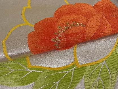 平和屋着物■六通柄袋帯 唐織 舞花文 金銀糸 逸品 du1714
