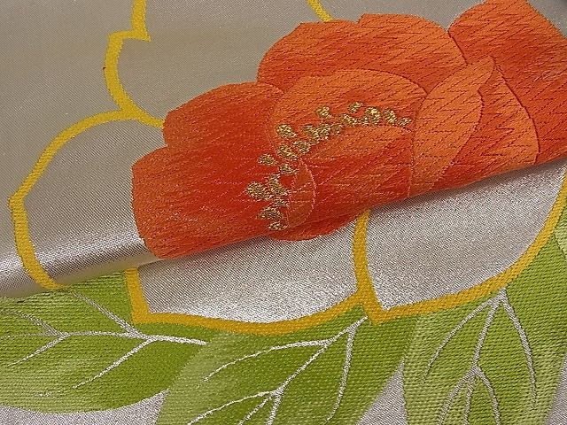 平和屋着物■六通柄袋帯 唐織 舞花文 金銀糸 逸品 du1714