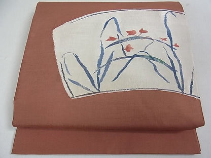 平和屋着物■太鼓柄袋帯 枝葉文 逸品 du1992