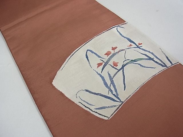 平和屋着物■太鼓柄袋帯 枝葉文 逸品 du1992