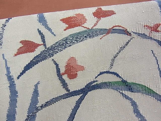 平和屋着物■太鼓柄袋帯 枝葉文 逸品 du1992