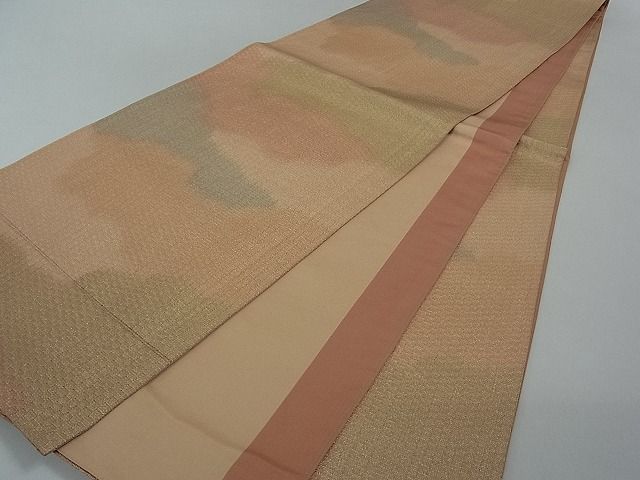 平和屋着物■全通柄袋帯 霞文 金糸 逸品 du2019