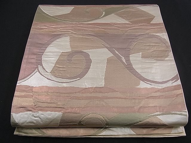 平和屋着物■六通柄袋帯　ふくれ織　吉祥文　金銀糸　逸品　dy3671