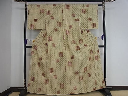 平和屋着物■上質な紬　吉祥文　逸品　dy3837