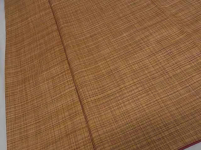 平和屋着物■上質な紬 格子柄 逸品 dy4104