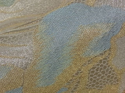 平和屋着物■六通柄袋帯 立波松文 金銀糸 逸品 dy5562