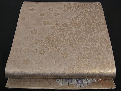 平和屋着物■全通柄袋帯 京百景 ワンポイント 金糸 逸品 dy5598