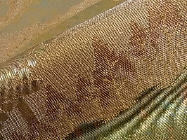 平和屋着物■六通柄袋帯 道長樹林文 金糸 逸品 dy5893