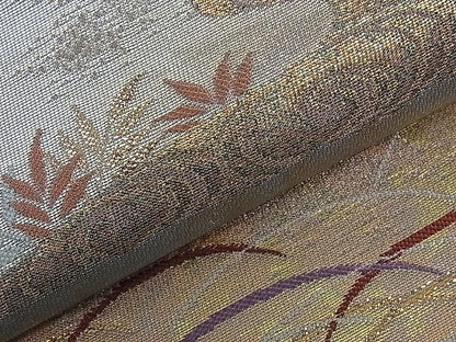 平和屋着物■六通柄袋帯 みかげ錦 露芝文 金銀糸 逸品 dy5900