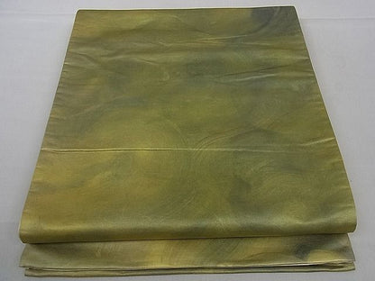 平和屋着物■全通柄袋帯 墨流し文様 引箔 金彩 逸品 dy5905