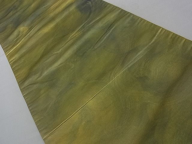 平和屋着物■全通柄袋帯 墨流し文様 引箔 金彩 逸品 dy5905