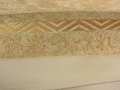 平和屋着物■六通柄袋帯 華重ね 錦彩つづれ 金糸 逸品 dy5947