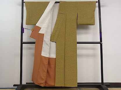 平和屋着物■付下げ　松葉青海波　逸品　dy6345