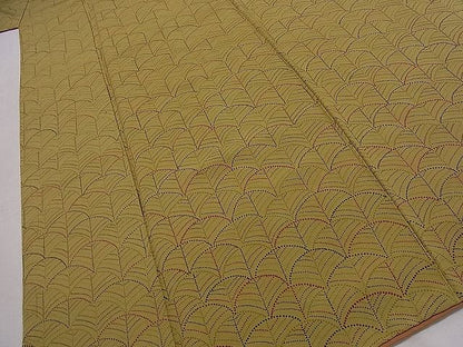 平和屋着物■付下げ　松葉青海波　逸品　dy6345