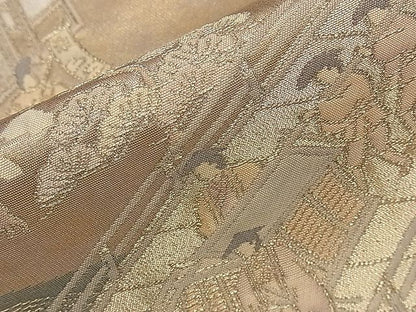 平和屋着物■六通太鼓柄袋帯　大名行列　金糸　逸品　dy6625