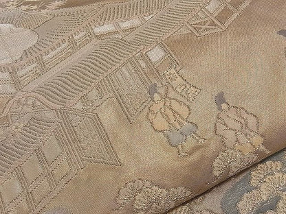 平和屋着物■六通太鼓柄袋帯　大名行列　金糸　逸品　dy6625