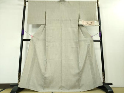 平和屋本店▽極上 結城ちぢみ 単衣 小倉謹製 小倉太々 今幡部 証紙付き 逸品 DZAA0248kh5