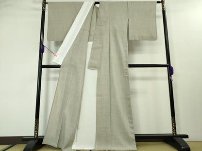 平和屋本店▽極上 結城ちぢみ 単衣 小倉謹製 小倉太々 今幡部 証紙付き 逸品 DZAA0248kh5