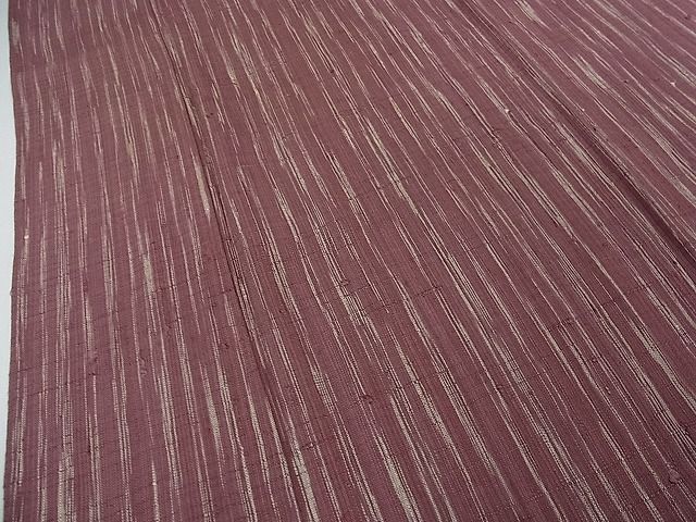平和屋本店■極上　浦野理一　経節紬　単衣　縞　逸品　DZAA0464kh4 - 平和屋