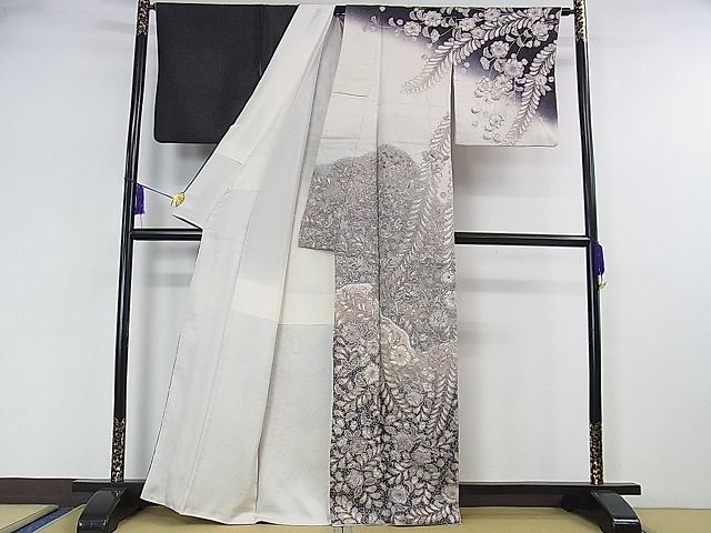 平和屋本店■極上　吉乃一廉　幻の辻が花　訪問着　暈し染め　銀通し地　逸品　DZAA0730kh4 - 平和屋