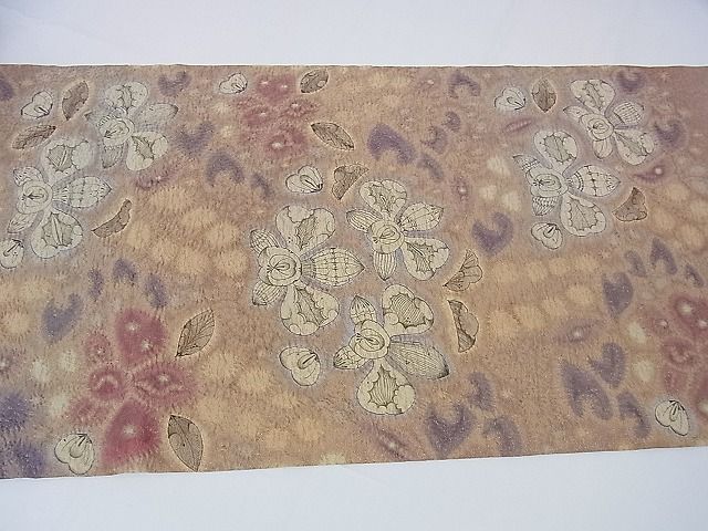 平和屋本店■最高級　初代　久保田一竹　幻の辻が花　太鼓柄袋帯　金通し地　逸品　DZAA0757kh4 - 平和屋