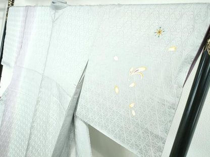 平和屋本店■極上　本加賀友禅作家 松任いち 訪問着 うさぎの想い 暈し染め 淡藤色地 やまと金ラベル 証紙付き　逸品　未使用　DZAA0846kh5 - 平和屋