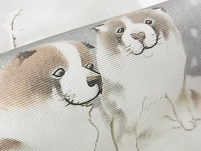 平和屋本店■極上　太鼓柄京袋帯　長沢芦雪　狗児図　手描き　逸品　DZAA0928kh4 - 平和屋