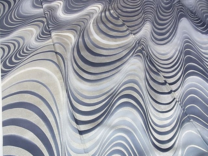 平和屋本店■極上　金彩友禅　卓越技能者・名工・和田光正　訪問着　流水文　暈し染め　銀彩　逸品　DZAA0947kh4 - 平和屋