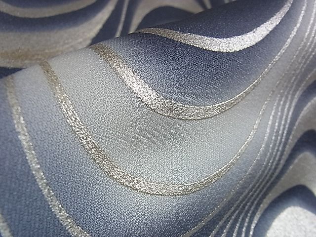 平和屋本店■極上　金彩友禅　卓越技能者・名工・和田光正　訪問着　流水文　暈し染め　銀彩　逸品　DZAA0947kh4 - 平和屋