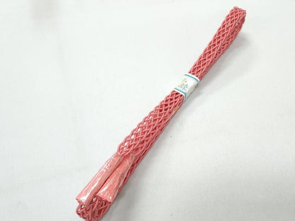 平和屋本店＊夏物 和装小物 帯締め・帯揚げセット 絽 麻の葉地紋 逸品 未使用 DZAA10265kh4