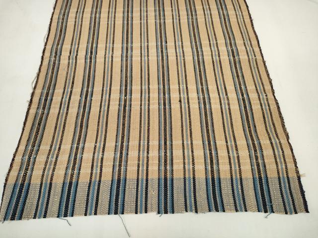 平和屋本店□超希少 国指定無形文化財 丹波布 反物 着尺 縞