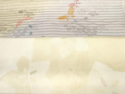 平和屋本店■夏物　和装小物　帯揚げ10枚　絽　紗　絞り　雪芝地紋　流水地紋　桔梗紋紗　舞蝶花文など　逸品　未使用　DZAA10328kh5