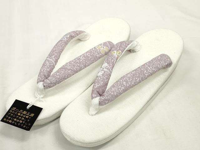 平和屋本店■和装小物　亜麻草履　スリーシーズン　春夏秋　萩文　麻　逸品　未使用　DZAA10336kh5
