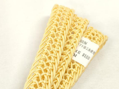 平和屋本店＊夏物 和装小物 帯締め・帯揚げセット 絽 芝花地紋 逸品 未使用 DZAA10341kh5