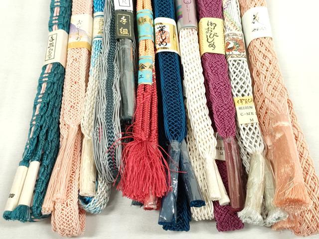 平和屋本店■夏物　和装小物　帯締め10本　逸品　未使用　DZAA10360kh5