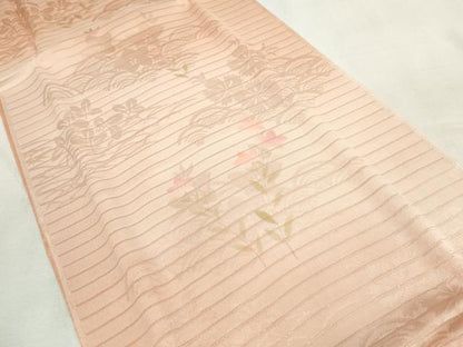 平和屋本店■夏物　和装小物　帯締め・帯揚げセット　絽　桔梗　暈し染め　くみひも　逸品　未使用　DZAA10367kh5