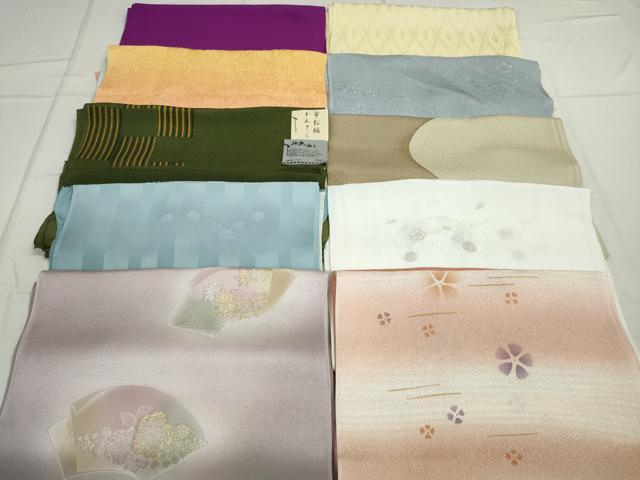 平和屋本店■和装小物　帯揚げ10枚　逸品　未使用　DZAA10372kh5