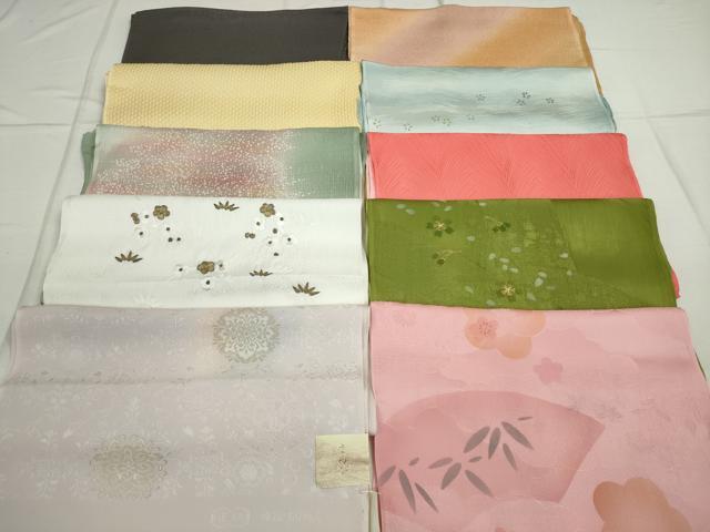 平和屋本店■和装小物　帯揚げ10枚　逸品　未使用　DZAA10374kh5