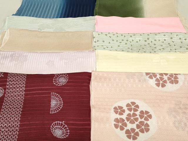平和屋本店■夏物　和装小物　帯揚げ10枚　逸品　未使用　DZAA10416kh5