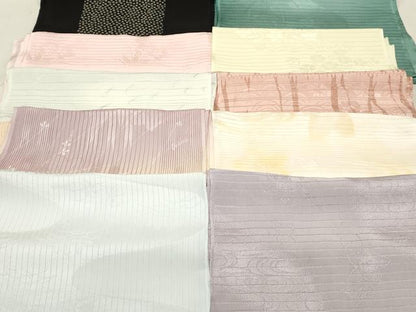 平和屋本店■夏物　和装小物　帯揚げ10枚　逸品　未使用　DZAA10534kh5