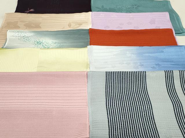 平和屋本店■夏物　和装小物　帯揚げ10枚　逸品　未使用　DZAA10554kh5