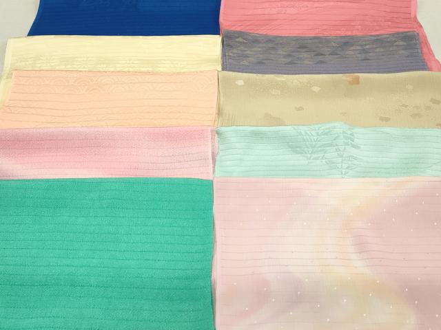 平和屋本店■夏物　和装小物　帯揚げ10枚　逸品　未使用　DZAA10573kh5