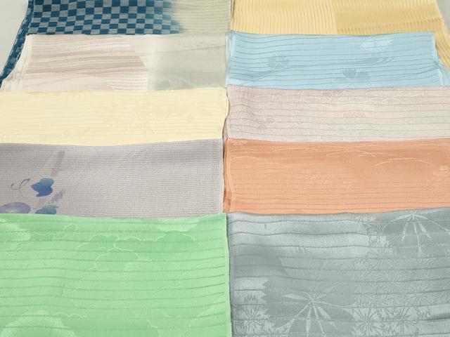 平和屋本店■夏物　和装小物　帯揚げ10枚　逸品　未使用　DZAA10597kh5