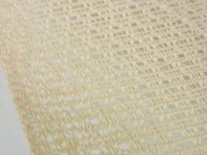 平和屋本店■最高級　夏物　人間国宝　北村武資　羅　銀座もとじ　八寸名古屋帯　肌色　たとう紙付き　逸品　未使用　DZAA1059kh4 - 平和屋
